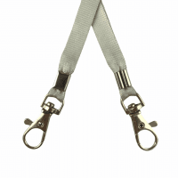 Dây đeo thẻ lụa 1cm đầu móc khóa