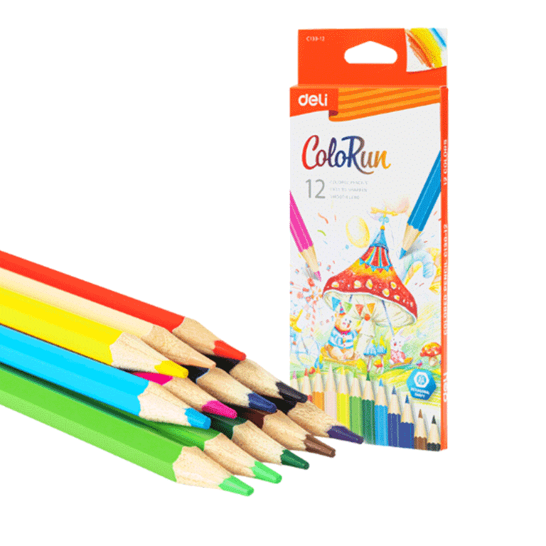 Hộp 12 bút chì màu Deli C130-12-LA giá rẻ tại VPP Bến Tre