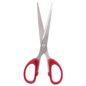Kéo Văn Phòng Deli 6009 Dài 18CM Cán Đỏ