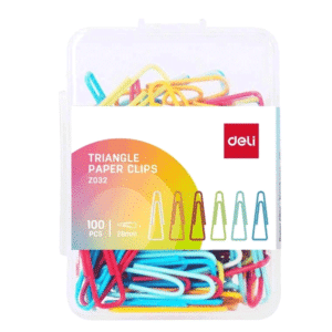 Kẹp giấy tam giác nhiều màu deli Z032