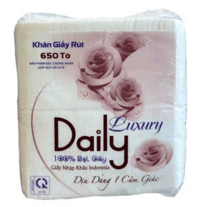 Mua Khăn Giấy Rút Daily Gói 650 Tờ giá rẻ tại VPP Bến Tre