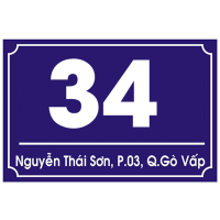 Làm Bảng Số Nhà Mica 30x20 Cm Giá Rẻ Tại Bến Tre