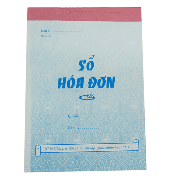 Mua Sổ Hóa Đơn 1 Liên 13x19 Cm 100 tờ/quyển giá rẻ tại VPP Bến Tre