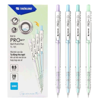 Bút bi Thiên Long Màu Pastel PRO 027 TL-105 (xanh, đỏ, đen) chính hãng tại VPP Bến Tre