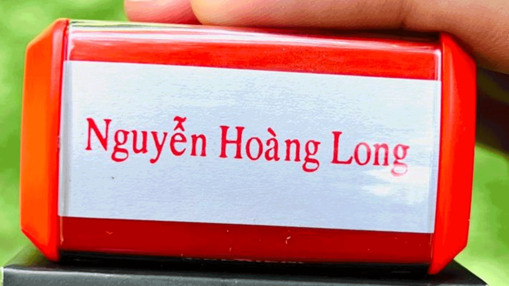 mẫu con dấu tên sử dụng font vni times tại vpp bến tre
