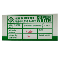 Giấy In Liên Tục 1 Lớp 240x279 MM