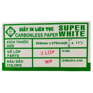 Mua Giấy In Liên Tục 240x279 MM 2 Lớp Thu Trang Giá Rẻ Tại VPP Bến Tre