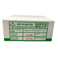 Giấy Supper White 5 Liên 240x279MM
