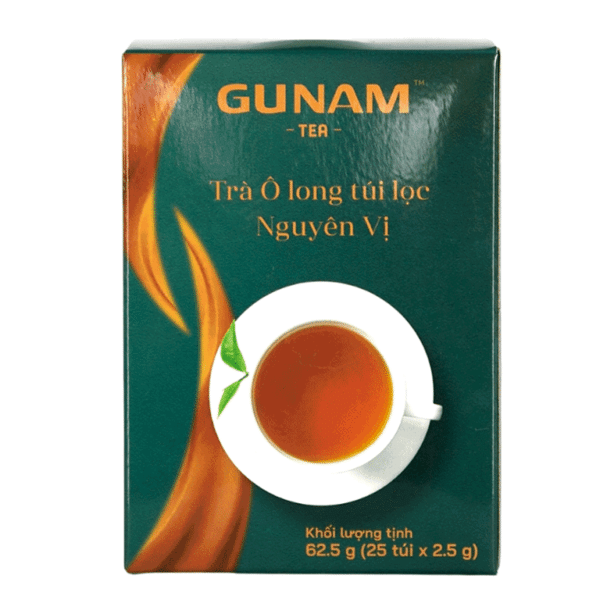 Hộp 20 Gói Trà Ô Long Túi Lọc Nguyên Vị Gunam Giá Rẻ Tại VPP Bến Tre
