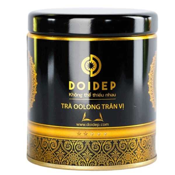 Trà Oolong Đôi Dép Lon 100g Trân Vị VPP Bến Tre