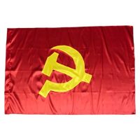 Cờ Đảng khổ 75x115cm làm bằng vải phi bóng tại VPP Bến Tre