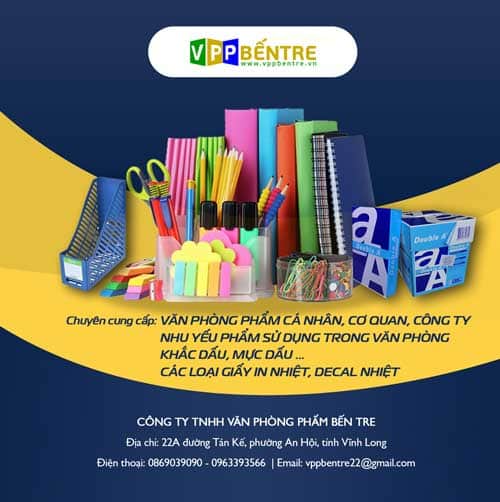 công ty văn phòng phẩm bến tre