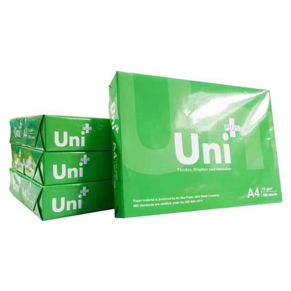 Mua Giấy A4 Uni Plus 72Gsm Chính Hãng Giá Rẻ Tại VPP Bến Tre
