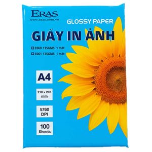 Mua Giấy In Ảnh 1 Mặt A4 Eras 115gsm 135gsm 230gsm giá rẻ tại VPP Bến Tre