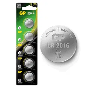 Vĩ 5 Pin Cúc Lithium GP CR2016 3V chính hãng giá rẻ tại VPP Bến Tre