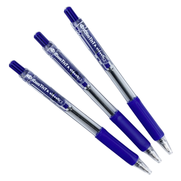 Bút Bi Bấm Double A TriTouch 0.7MM