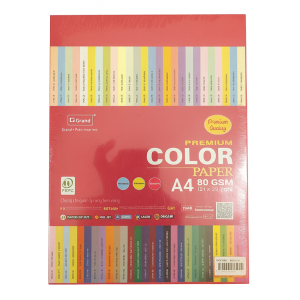 Giấy A4 Grand 80Gsm Màu Đặc Biệt (Xấp 500 Tờ)