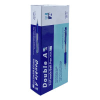 Hộp 12 bút bi Double A TriTouch xanh giá rẻ tại VPP Bến Tre