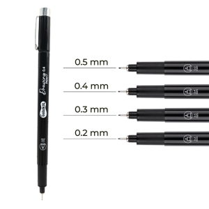 Bút Lông Kim Kỹ Thuật, Mực Đen Kháng Nước