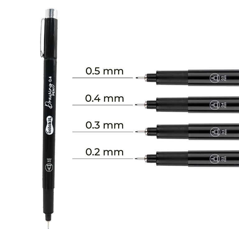 Bút Lông Kim Kỹ Thuật, Mực Đen Kháng Nước