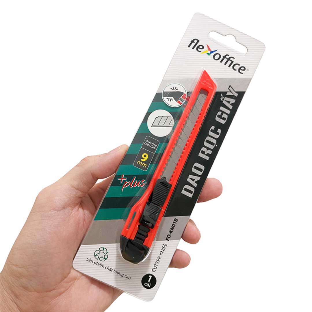 Dao Rọc Giấy Thiên Long Flexoffice FO-KN01B giá tốt tại VPP Bến Tre