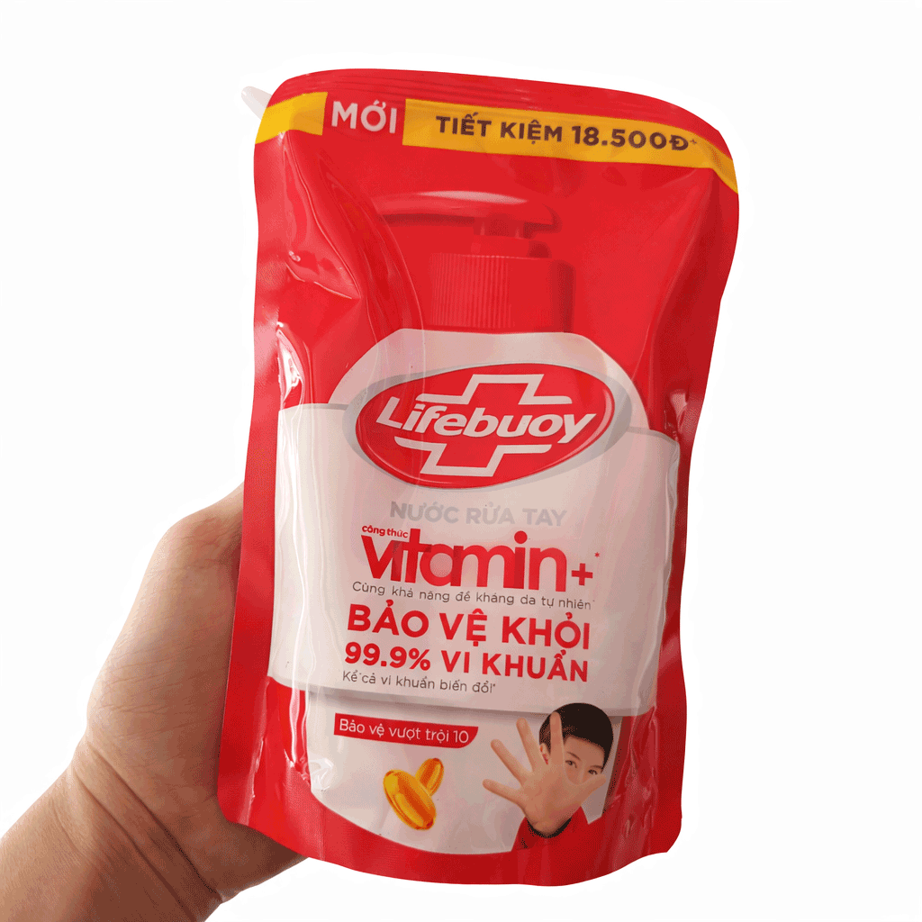 Nước Rửa Tay Lifebuoy Vitamin Bảo Vệ Vượt Trội Túi 400g