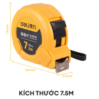Mua Thước Cuộn Thép Deli 7.5 Mét chính hãng tại VPP Bến Tre