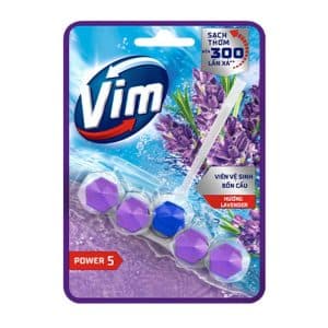 Vĩ 5 Viên Treo Bồn Cầu VIM 50g hương lavender giá tốt tại vpp bến tre