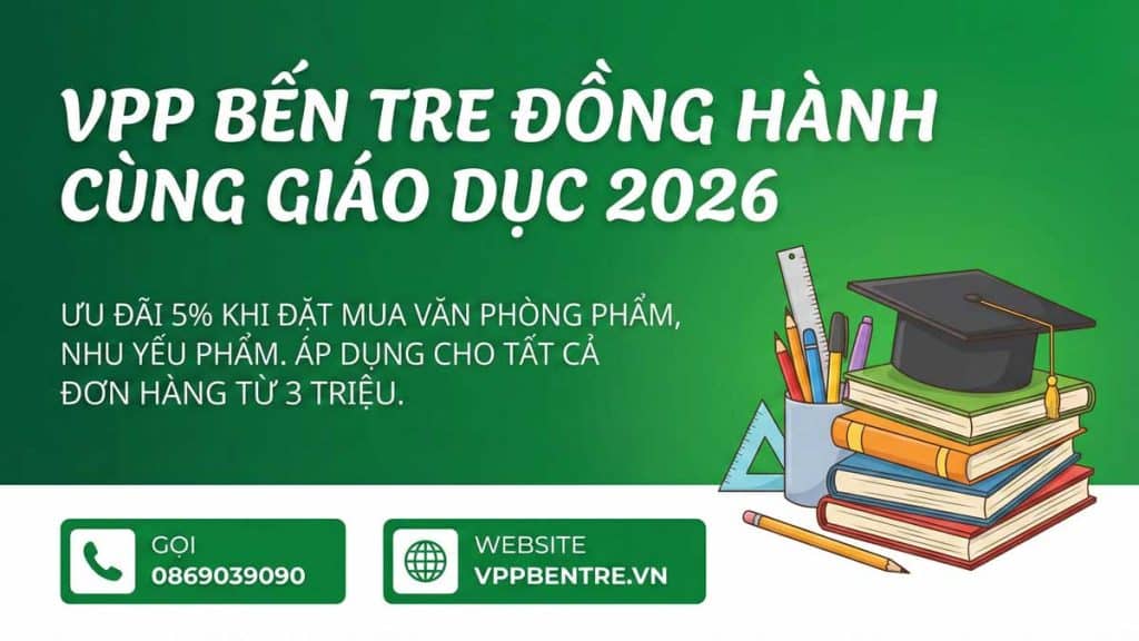 VPP Bến Tre Đồng Hành Cùng Ngành Giáo Dục 2026
