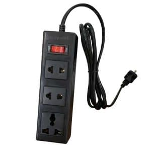 Ổ Cắm Điện Điện Quang, 3 Lỗ, Dây 2 Mét chính hãng tại VPP Bến Tre