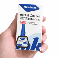Mực Bút Lông Dầu Thiên Long PMI-01 (Chai 25ML) đỏ, xanh đen chính hãng tại VPP Bến Tre