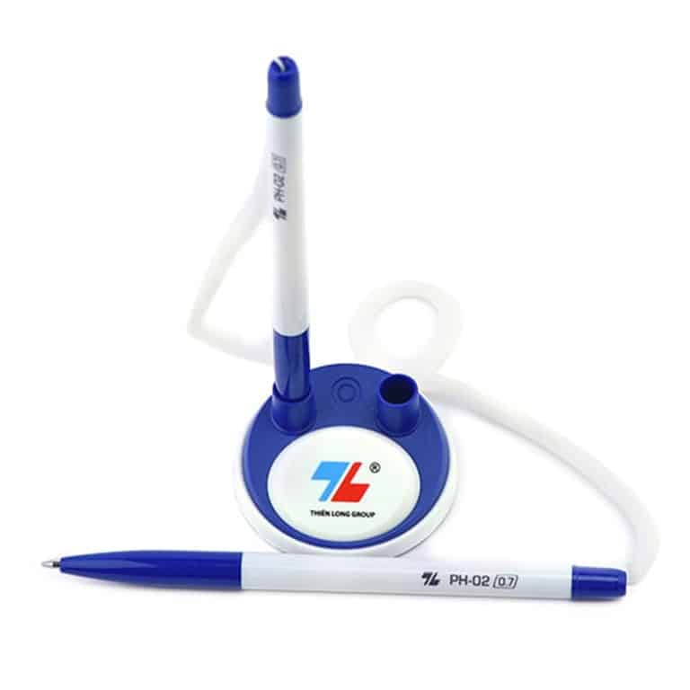 Bộ đôi 2 cây Bút Bi Đế Cắm Để Bàn Thiên Long PH-02 0.7MM