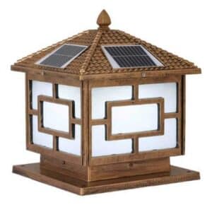 Đèn Trụ Cổng Năng Lượng Mặt Trời chính hãng Jindian tại VPP Bến Tre