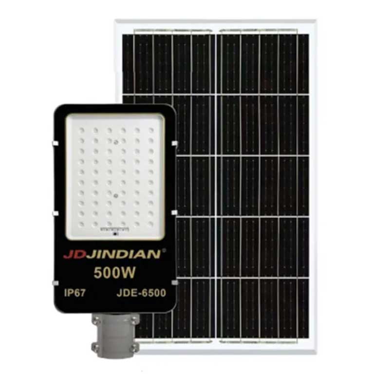 Đèn đường năng lượng mặt trời 500w JD Jindian JDE-6500 chính hãng tại VPP Bến Tre