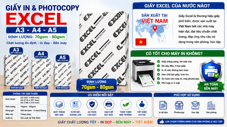 thông tin về giấy excel