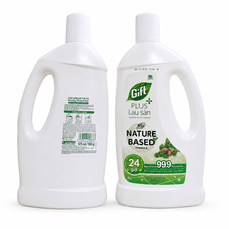 Nước lau sàn Gift Plus Hương Thảo Dược Chai 985g