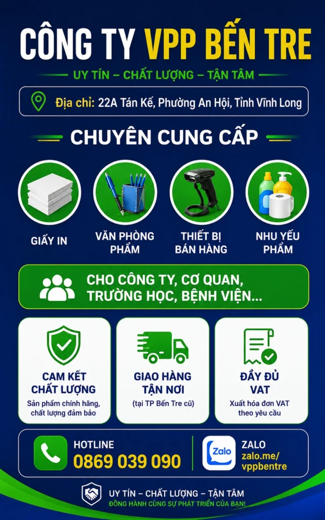 công ty vpp bến tre