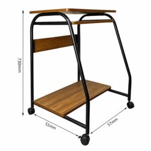 Bàn gỗ di động Enter BG102 60x40x73cm, Bàn máy tính có ngăn kéo để bàn phím, Bàn gỗ đa chức năng