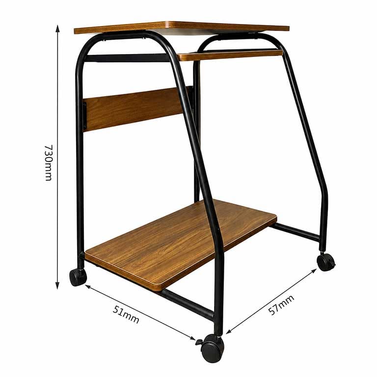 Bàn gỗ di động Enter BG102 60x40x73cm, Bàn máy tính có ngăn kéo để bàn phím, Bàn gỗ đa chức năng