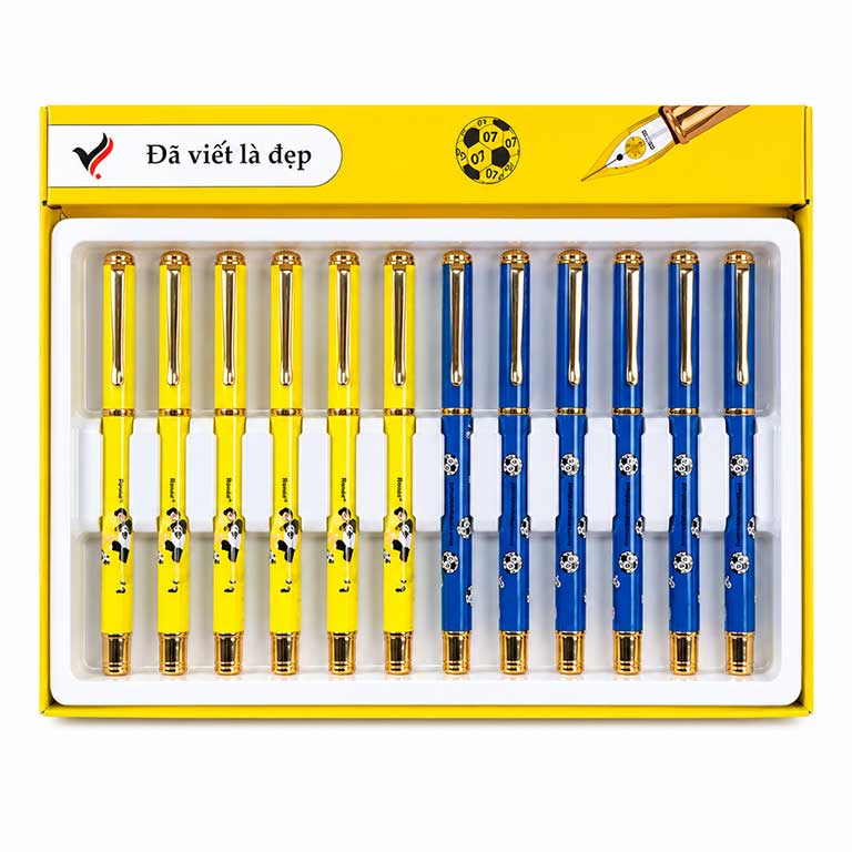 Hộp 12 Cây Bút Máy Luyện Chữ Đẹp Ngòi Mài Nét Thanh Đậm VL-68 giá rẻ tại VPP Bến Tre