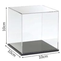 Lồng trưng bài sản phẩm hình hộp vuông 10x10x10cm bằng mica 2mm giá sỉ tại VPP Bến Tre