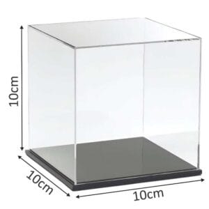 Lồng trưng bài sản phẩm hình hộp vuông 10x10x10cm bằng mica 2mm giá sỉ tại VPP Bến Tre