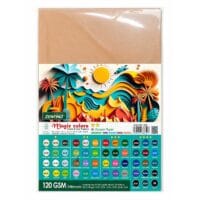 Giấy Bìa Màu Zentino A4 120gsm, Xấp 100 Tờ