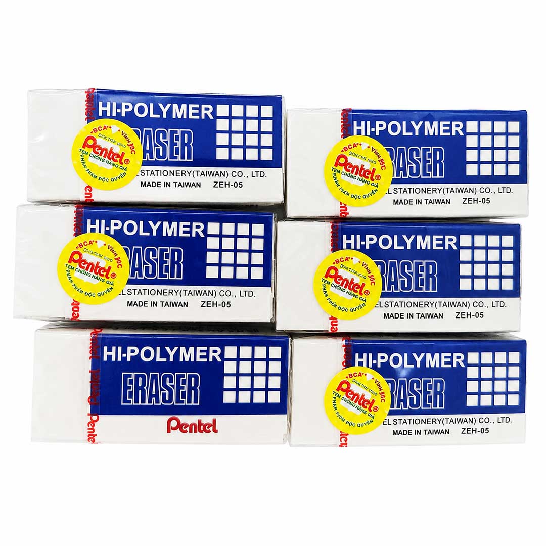 Gôm Pentel ZEH-05 Hi-Polymer Eraser chính hãng giá rẻ tại vpp bến tre