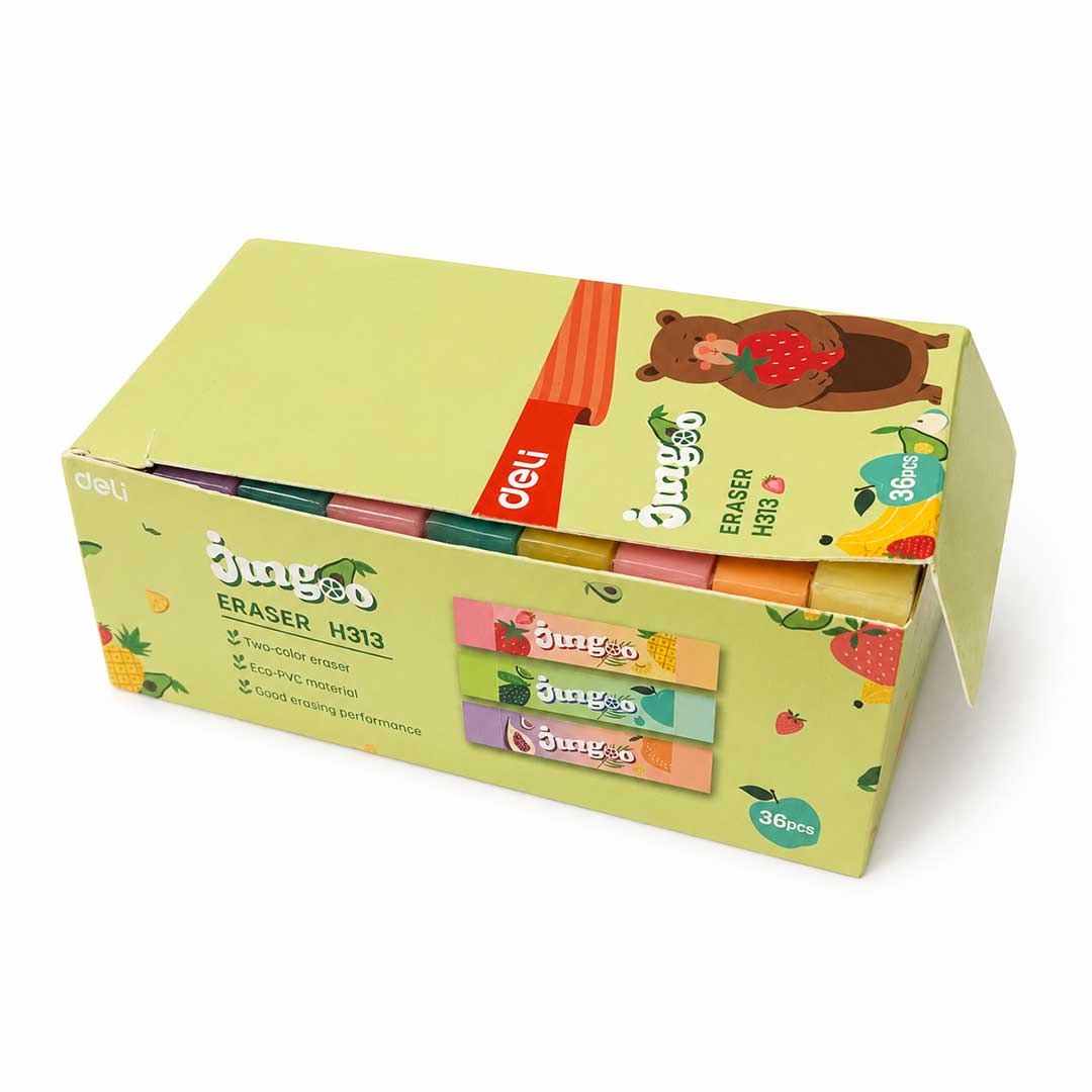 Hộp 36 viên Deli EH313/H313 - Gôm Tẩy Thạch Nhiều Màu
