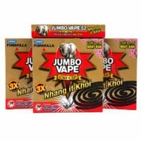 Hộp 10 Khoanh Nhang Muỗi Ít Khói Jumbo Vape S2 chính hãng giá sỉ tại VPP Bến Tre