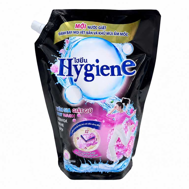 Nước Giặt Đậm Đặc Hygiene Thái Lan Túi 3 Lít màu đen chính hãng tại VPP Bến Tre