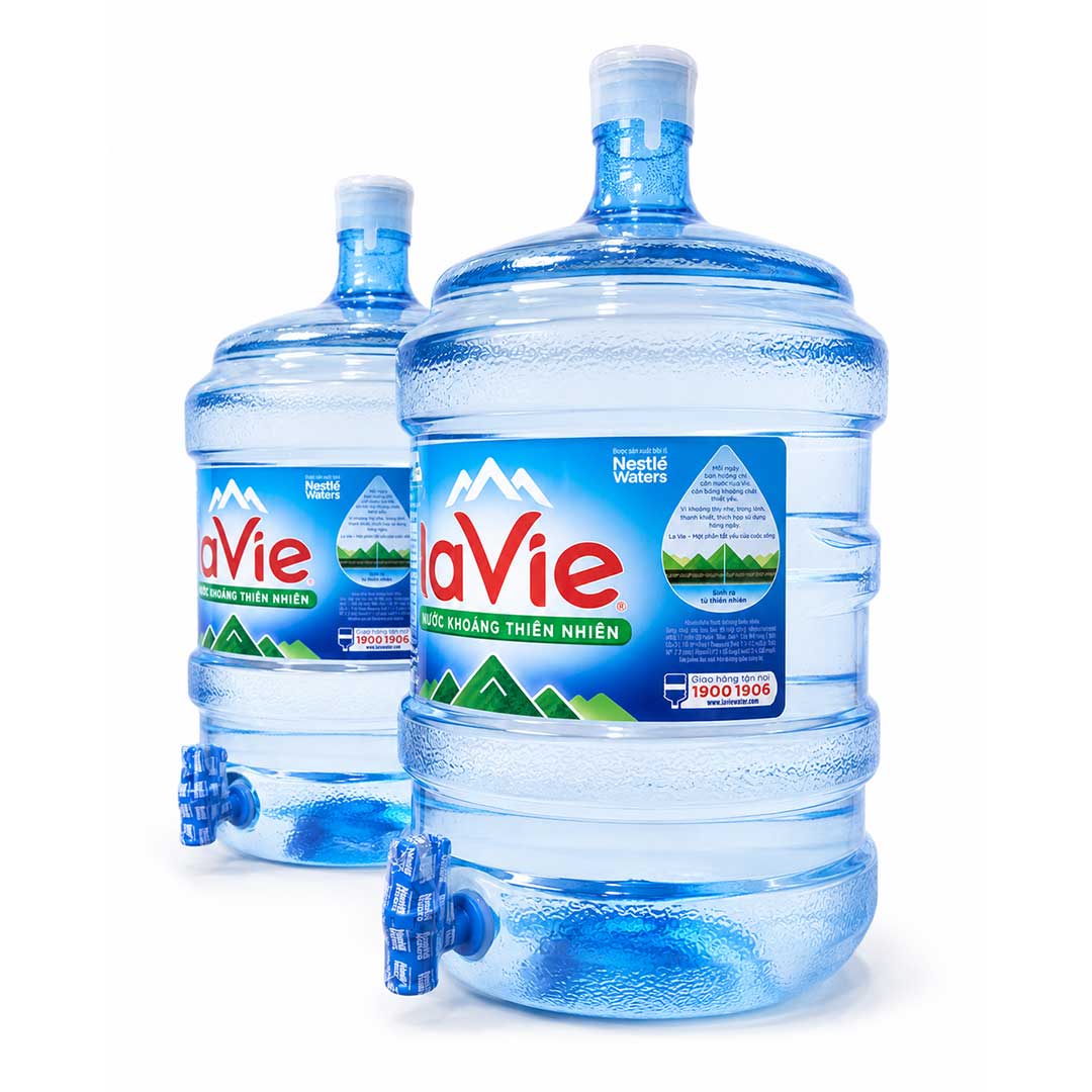 Mua Nước Lavie Bình 18.5 Lít Có Vòi chính hãng giá rẻ tại VPP Bến Tre - Có giao hàng