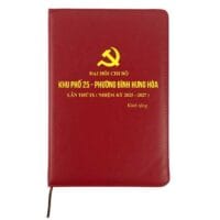 Sổ tay quà tặng 200 trang - Bìa da - Khổ A5 - Miễn phí in logo