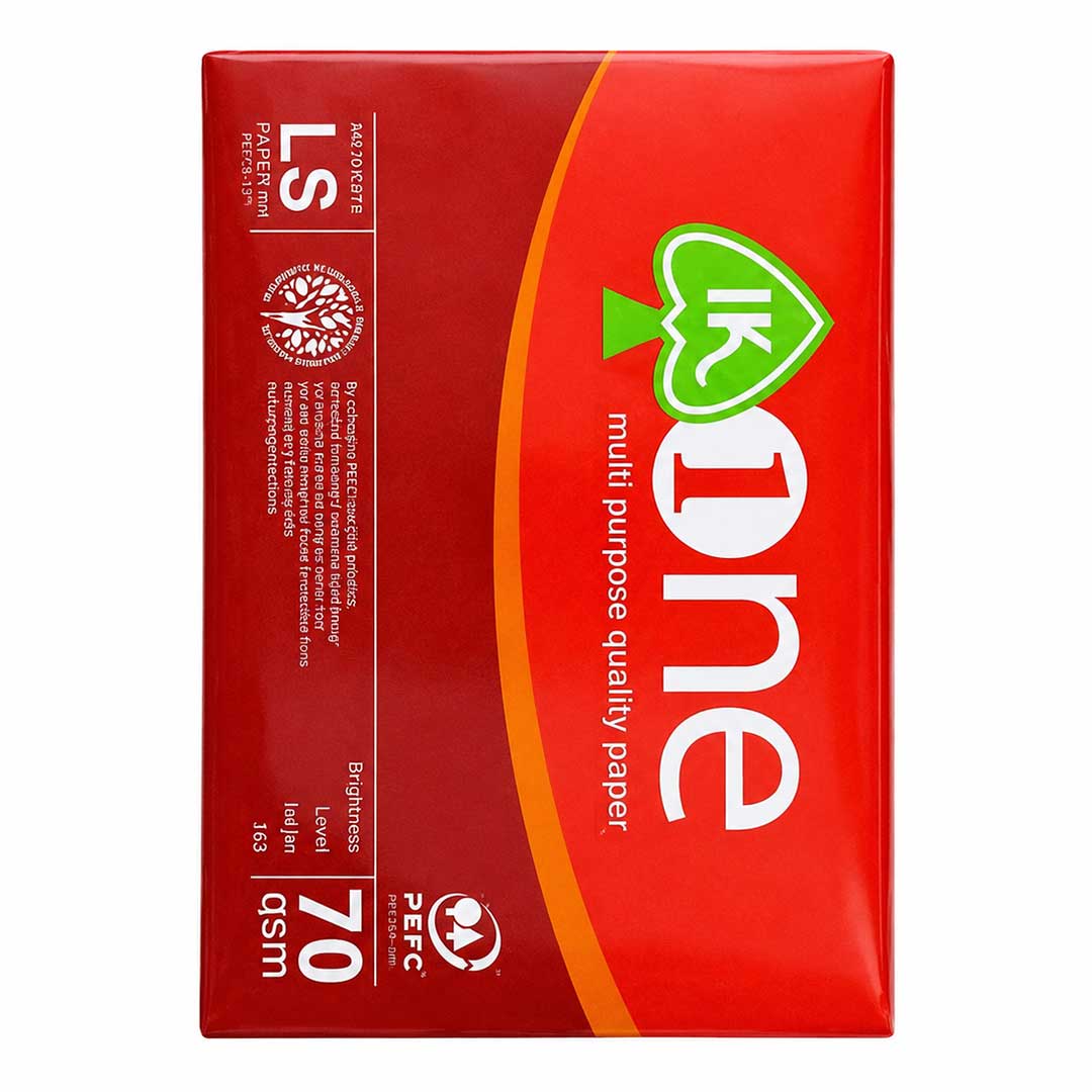 Giấy IK One 70gsm, Xấp 500 Tờ A4 - In & Photocopy giá rẻ